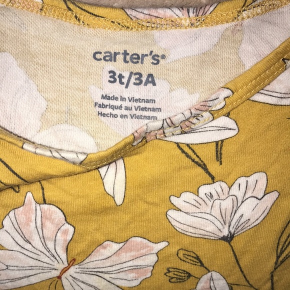 Carter’s 3T dress butterflies and flowers print 💕 - Picture 2 of 3